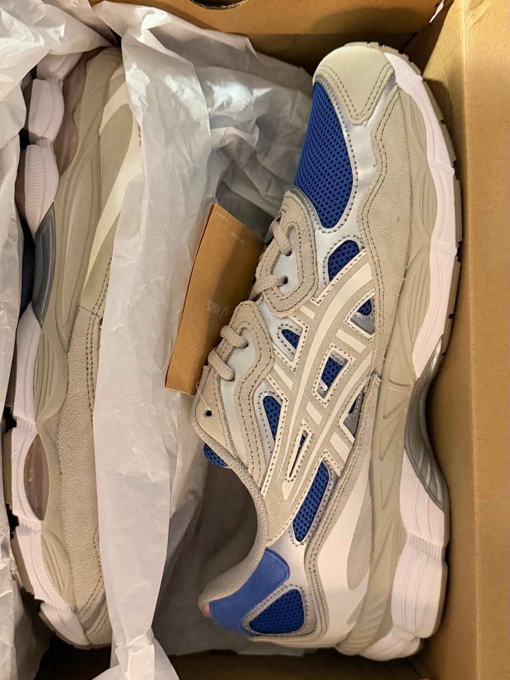 Asics GEL-NYC Polar Night / Cream size 12